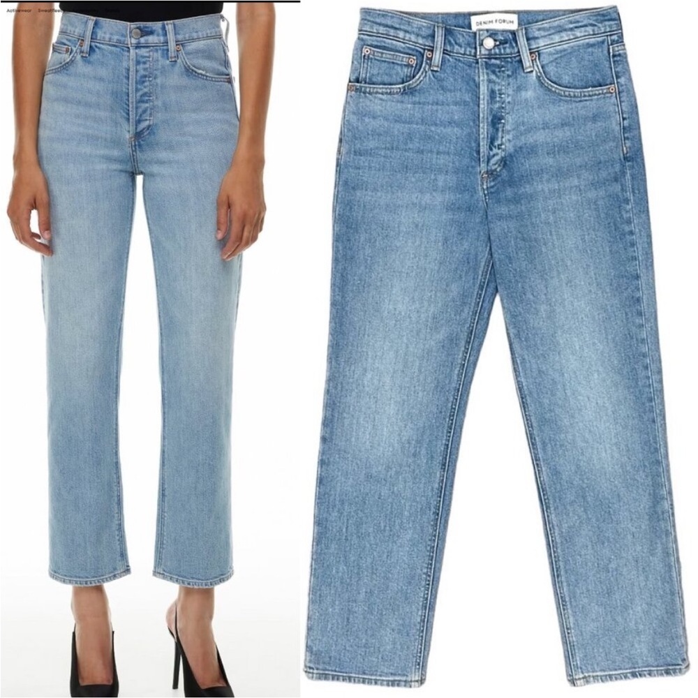 Aritzia Denim Forum The Arlo High Rise Straight Jeans - Picture 4 of 9